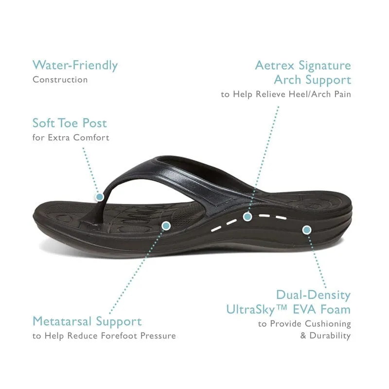 Aetrex Women's Fiji Flips- Watermelon