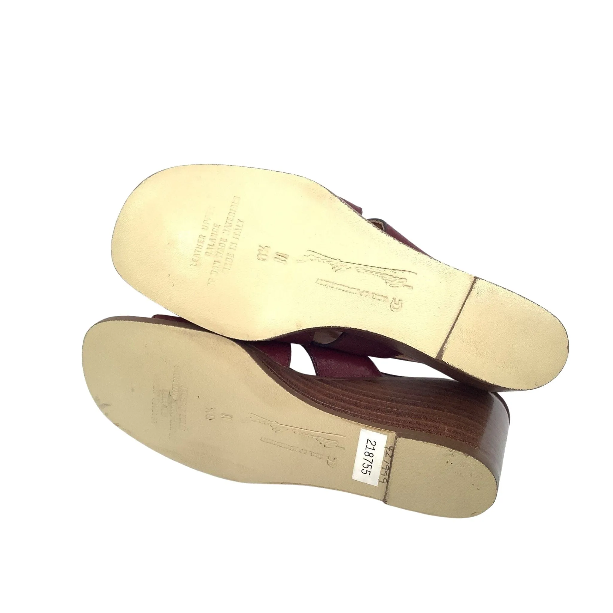 Aigner Oxblood Wedges