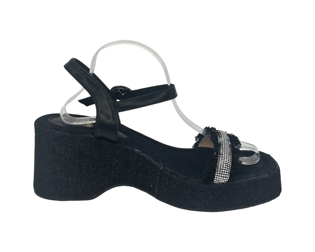 Black Jeans on Beach Sandals