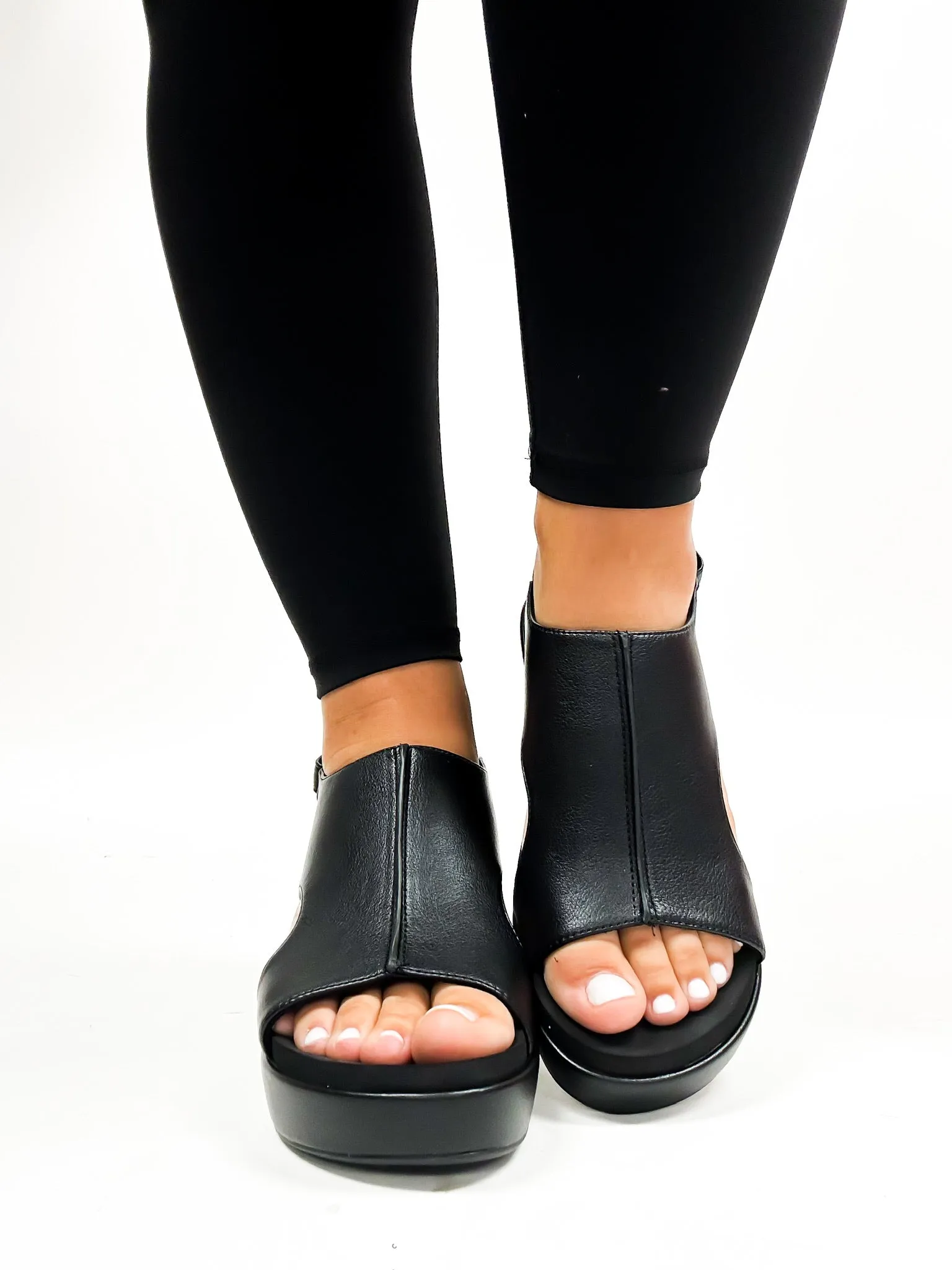 Corky's ALL Black Carley Wedges