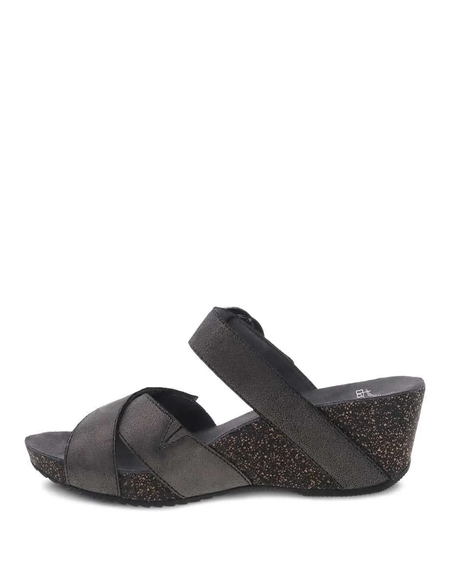 Dansko Women's Susie Wedge Sandals- Graphite