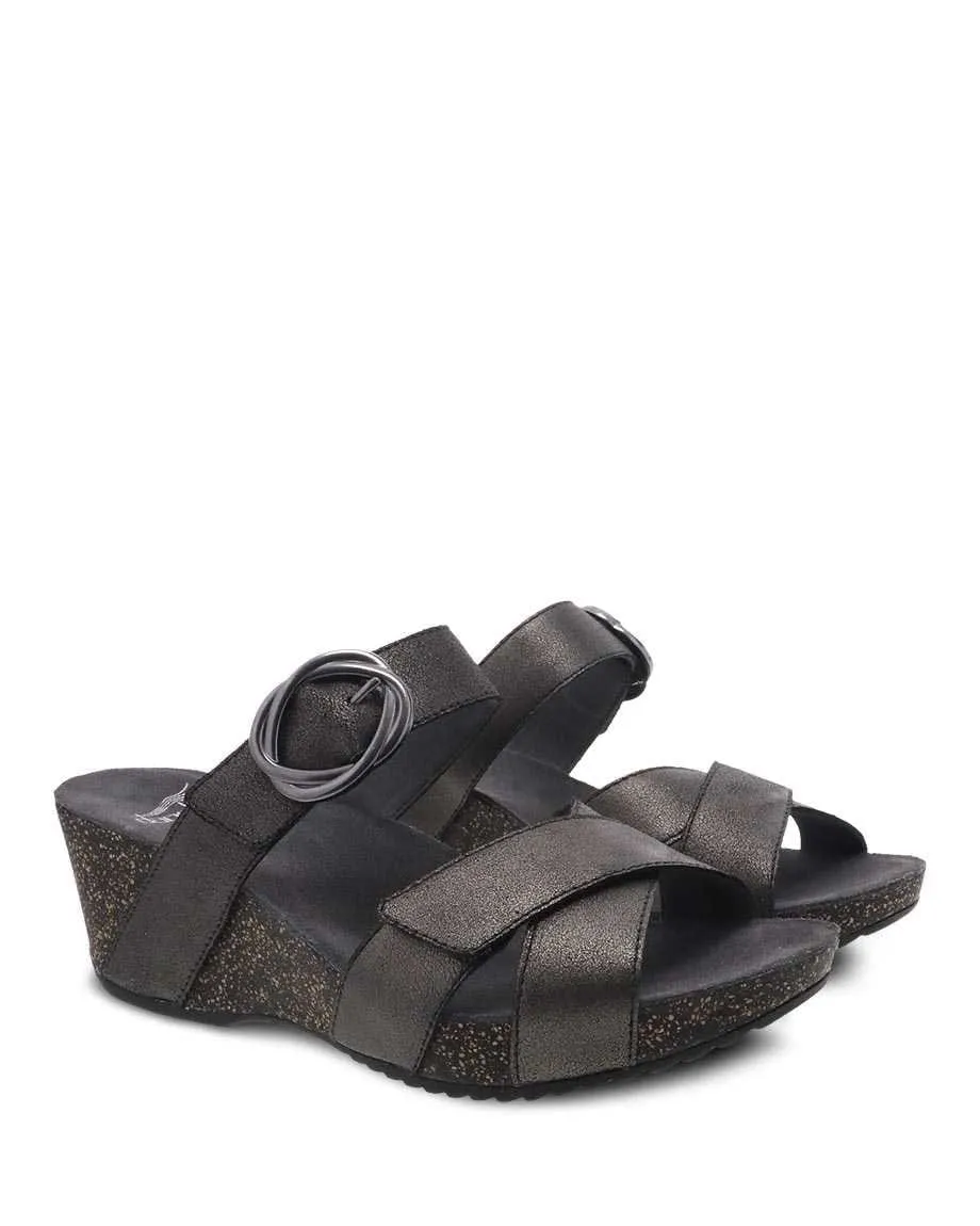 Dansko Women's Susie Wedge Sandals- Graphite