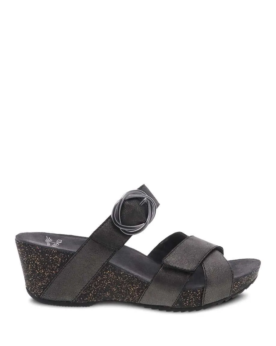 Dansko Women's Susie Wedge Sandals- Graphite