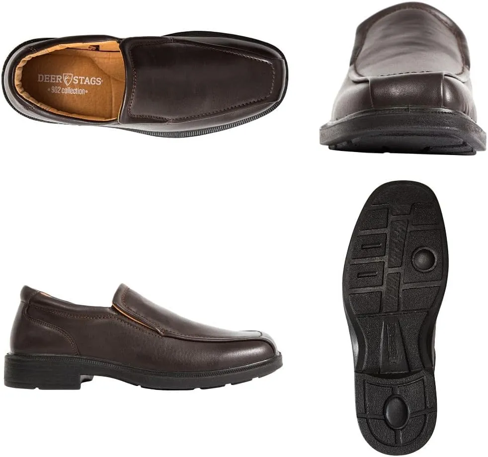 Deer Stags Men's Greenpoint Dress Shoes Comfortable Slip On Formal Loafers for Weddings, Church, Office, Prom