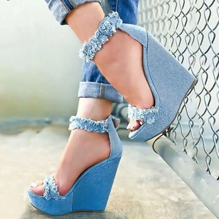 Denim Sandals