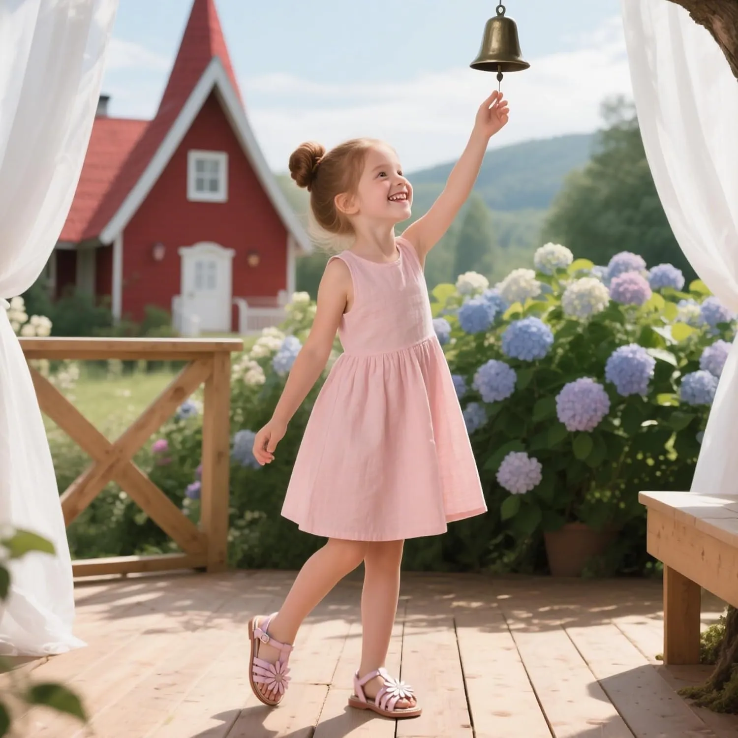 Flaryzone Toddler Little Girls Glitter Flower Open-Toe Flat Dress Sandals Summer Shoes