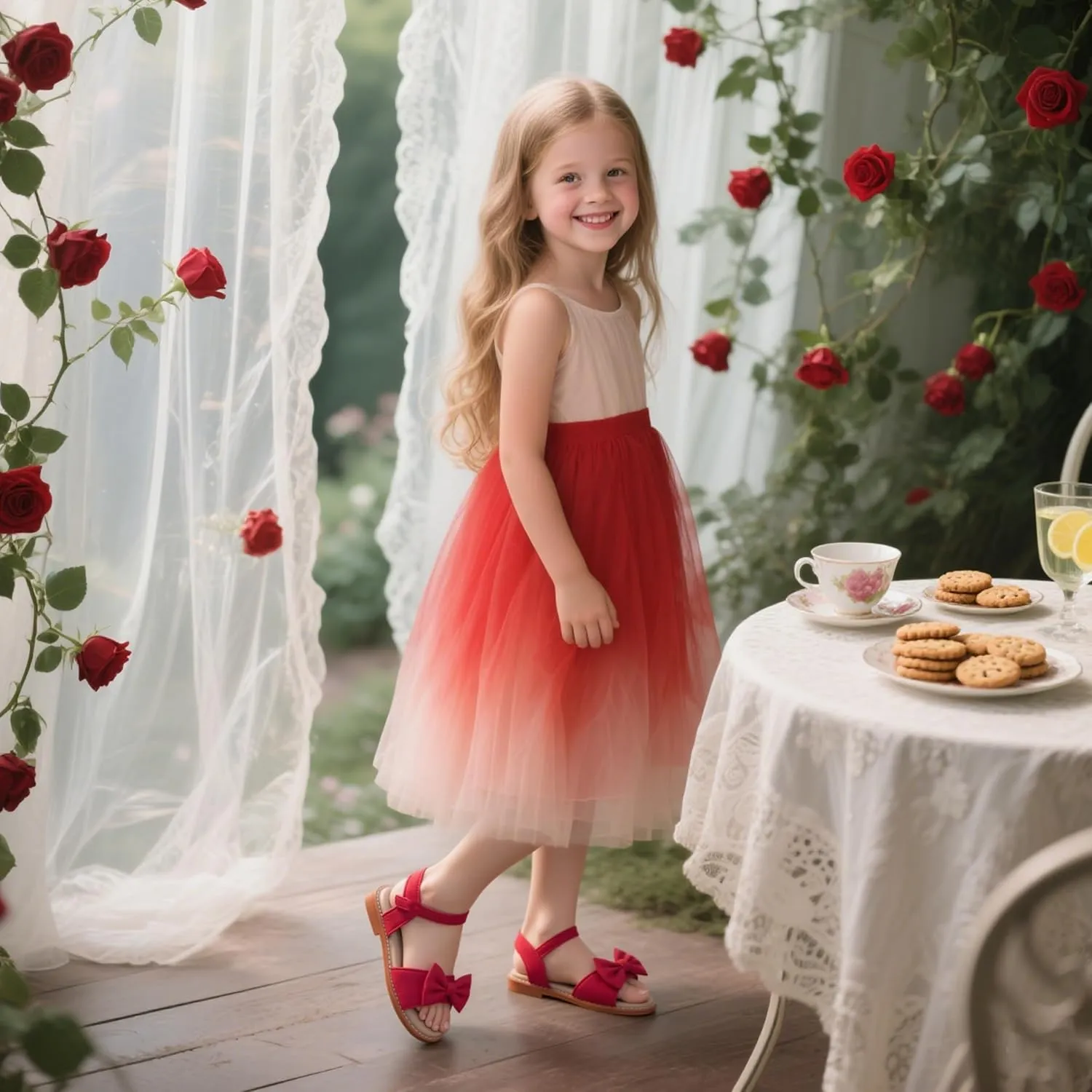 Flaryzone Toddler Little Girls Glitter Flower Open-Toe Flat Dress Sandals Summer Shoes