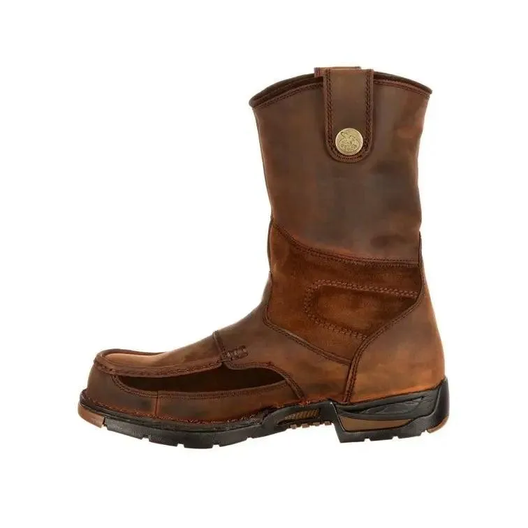 GEORGIA MENS WATERPROOF WELLINGTON WORK BOOT G4403