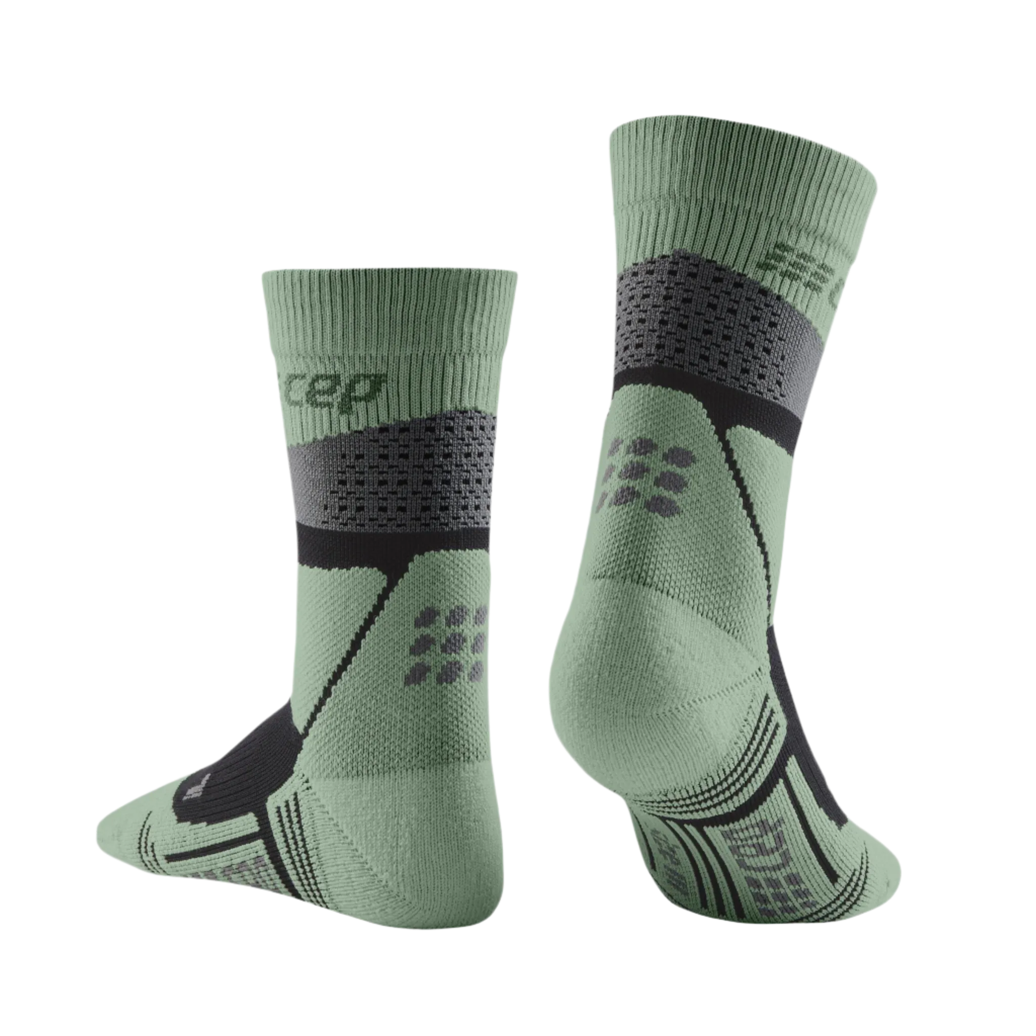 Hiking Max Cushion Mid Cut Compression Socks, Men