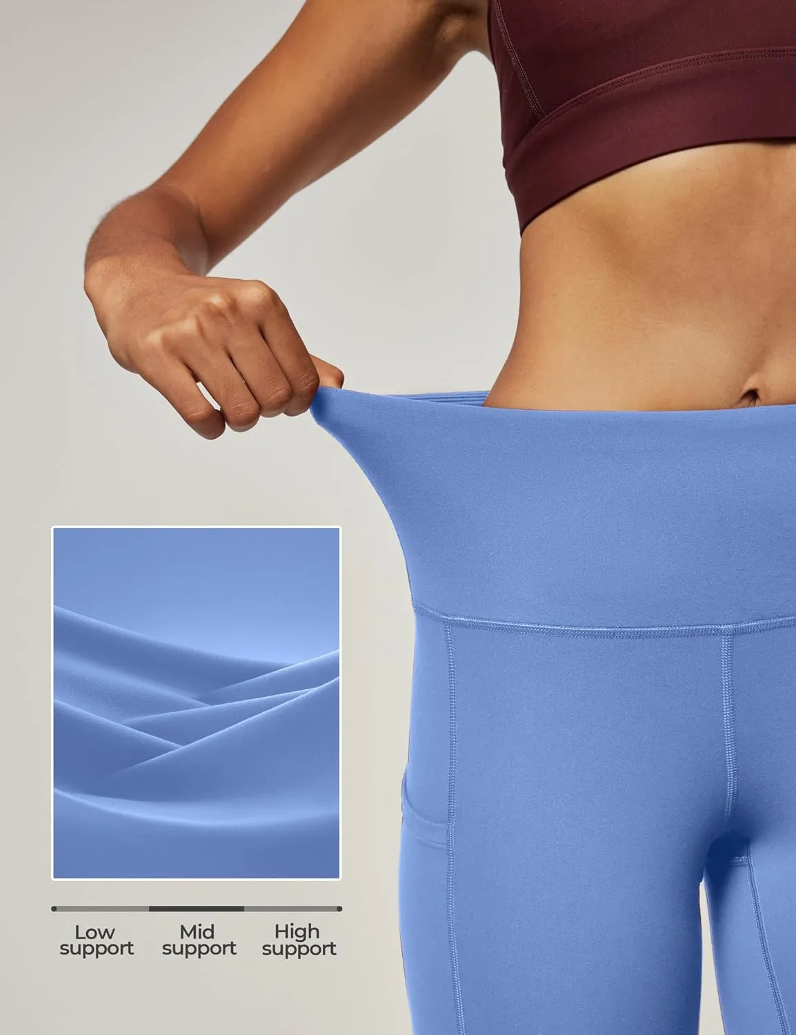 IUGA High Waist Yoga Pants with Pockets, Leggings for Women Tummy Control, Workout Leggings for Women 4 Way Stretch