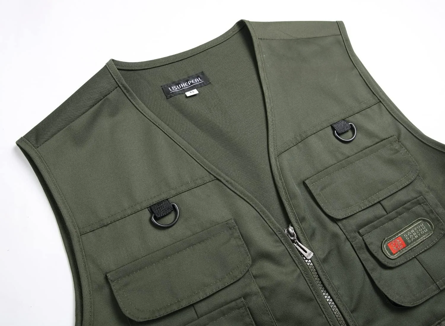Men??s Fishing Vest Summer Outdoor Work Safari Travel Photo Vest with Multi Pockets