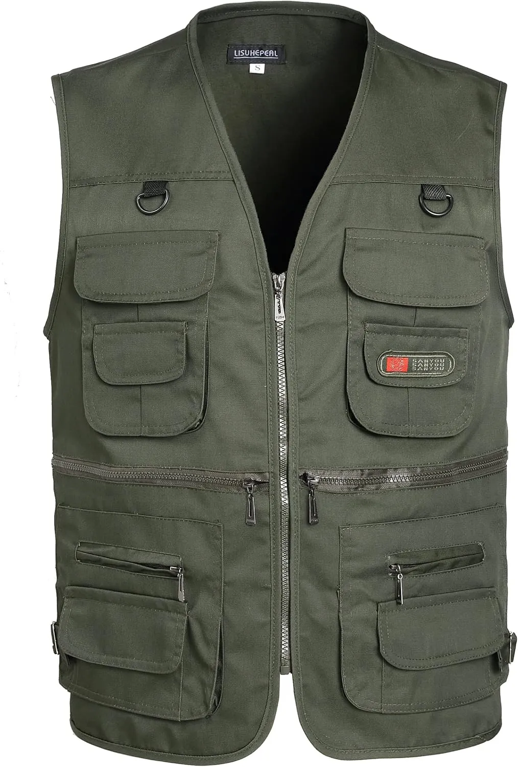 Men??s Fishing Vest Summer Outdoor Work Safari Travel Photo Vest with Multi Pockets