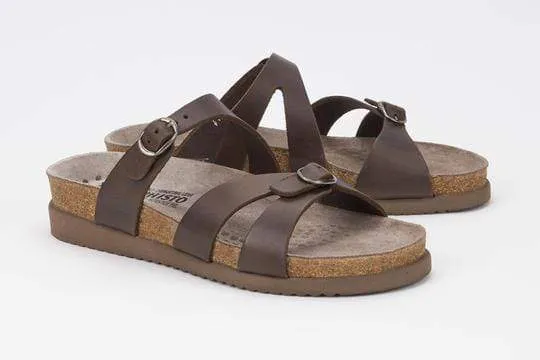 Mephisto Women's Hannel Sandals- Dark Brown
