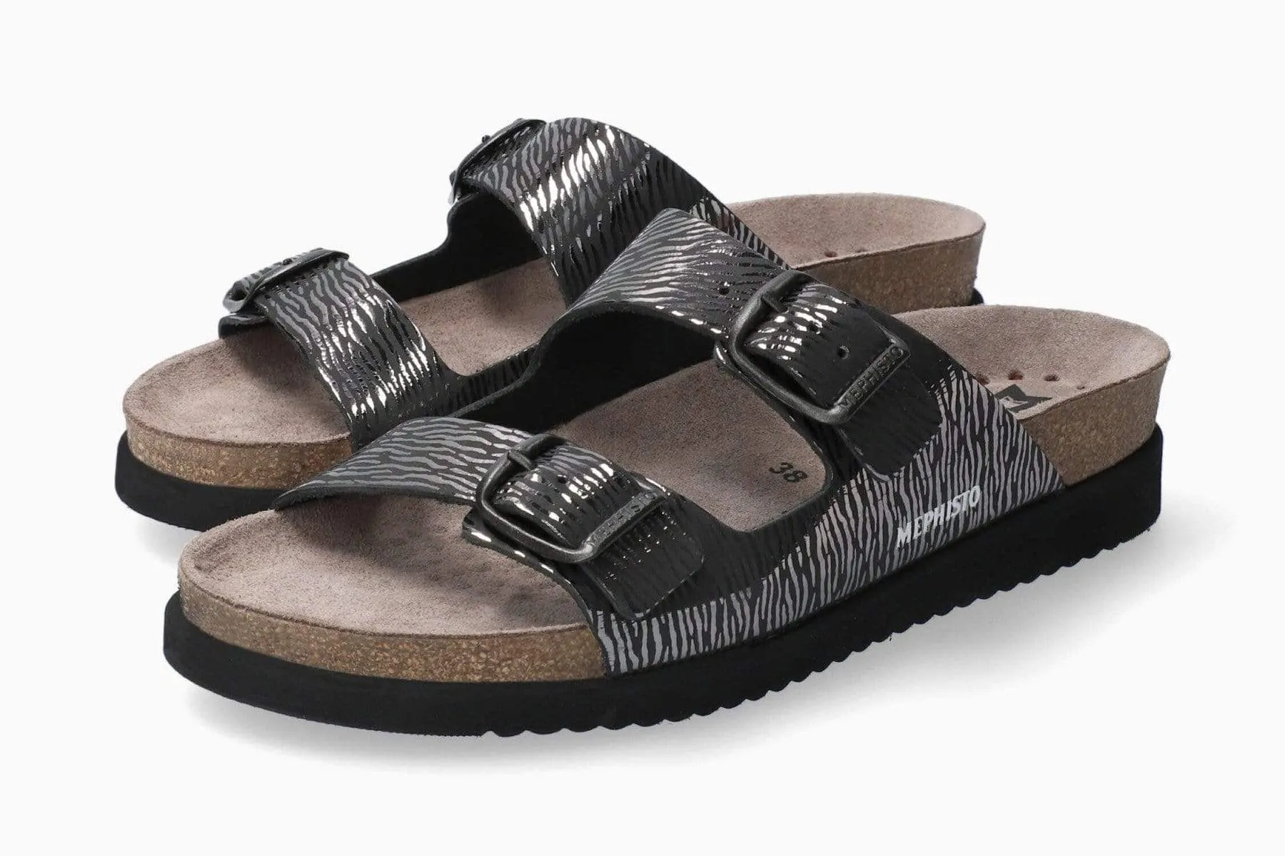 Mephisto Women's Harmony Sandals- Black Zebra