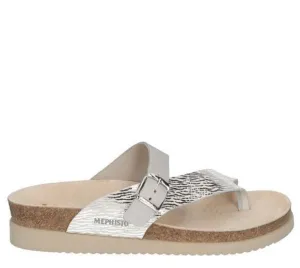 Mephisto Women's Helen Mix Sandals- Fog Zebra