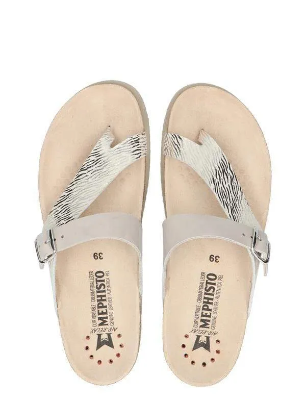 Mephisto Women's Helen Mix Sandals- Fog Zebra