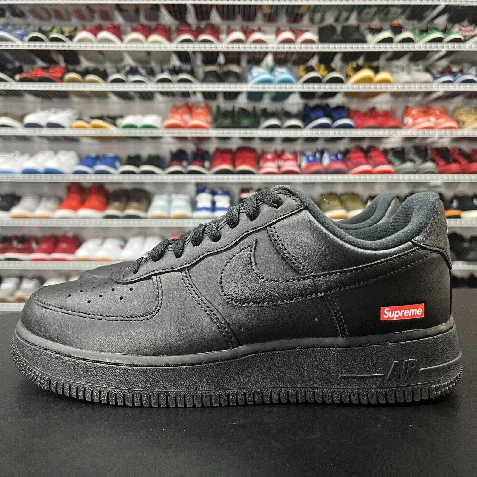 Nike Air Force 1 Low Supreme Black CU9225-001 Men's Size 8