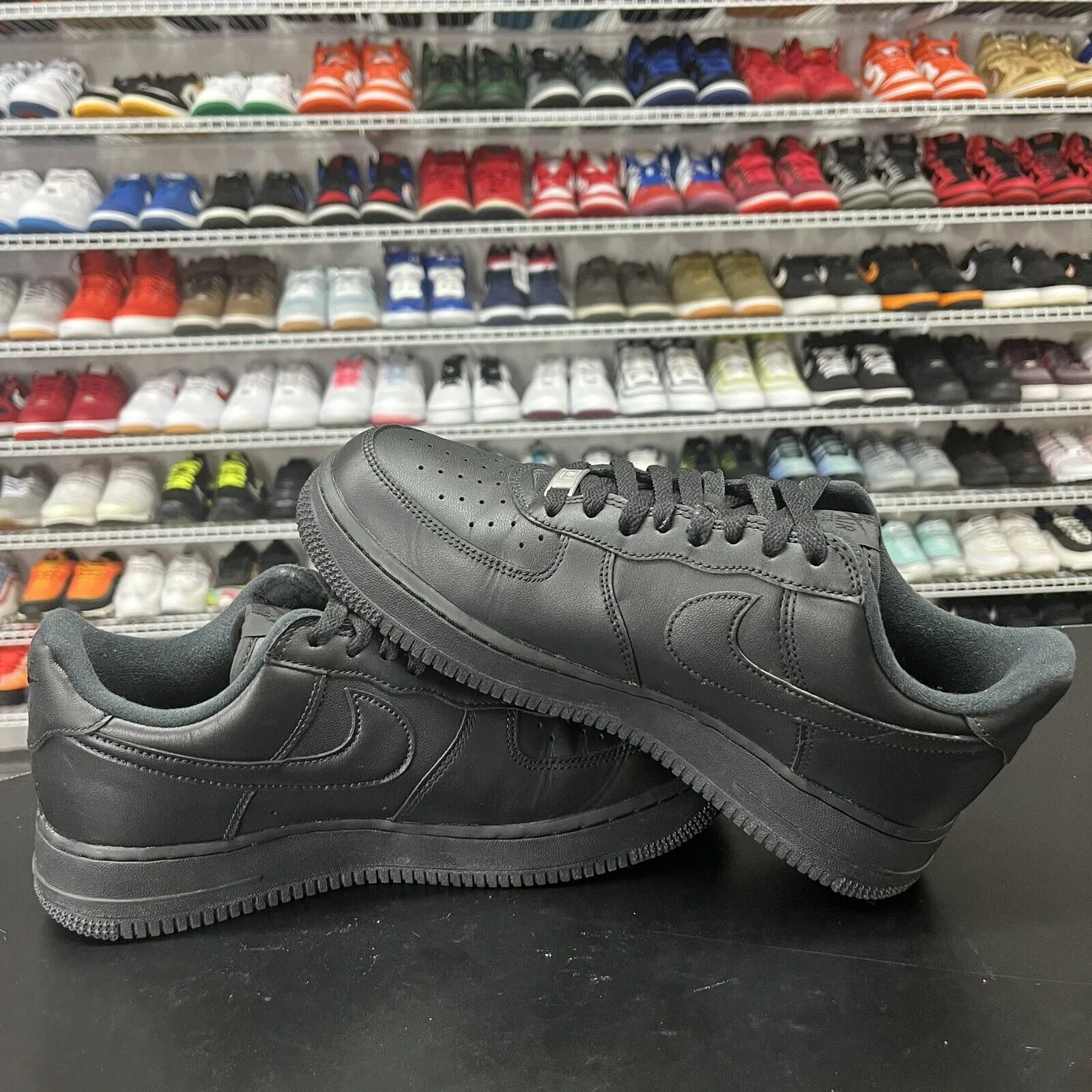 Nike Air Force 1 Low Supreme Black CU9225-001 Men's Size 8