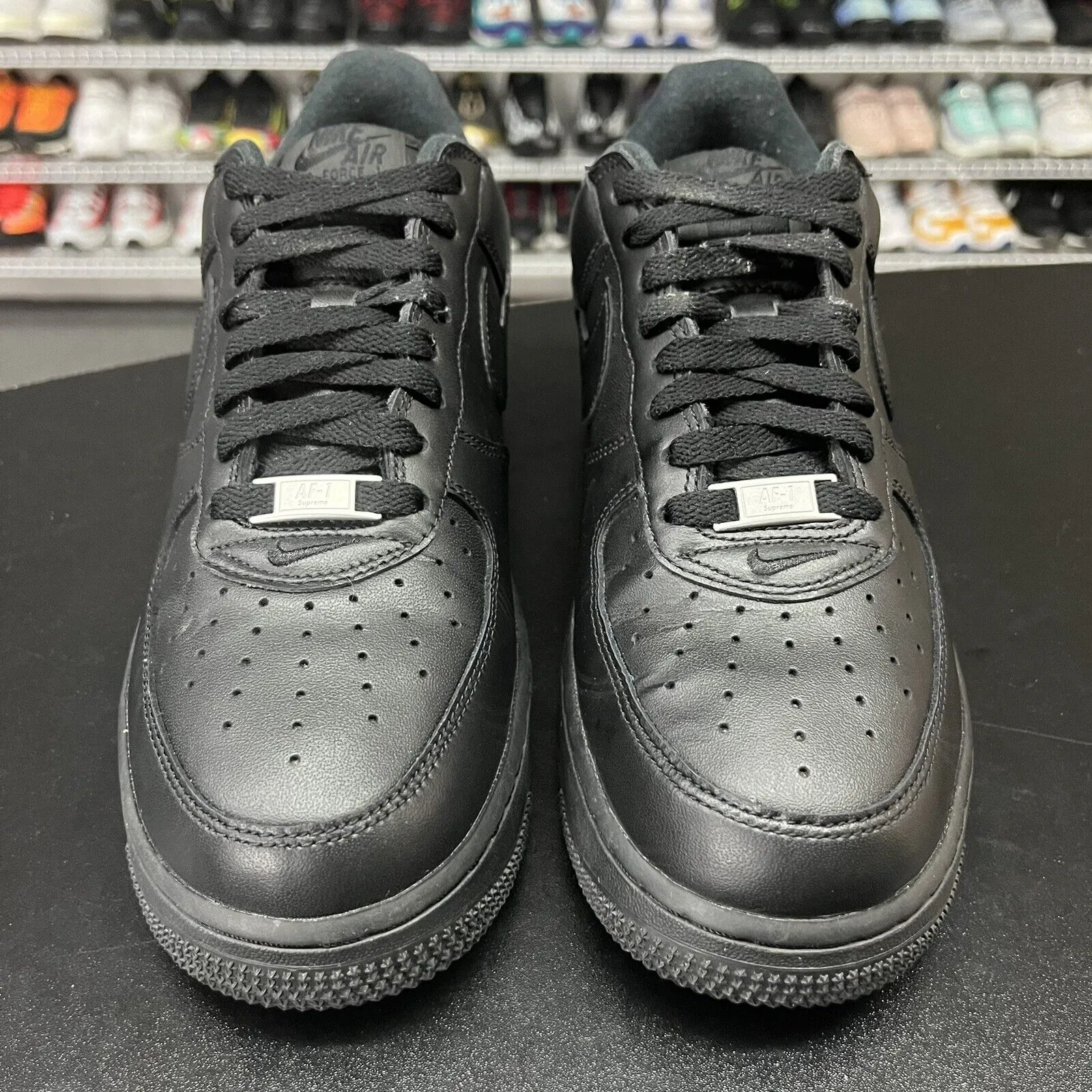 Nike Air Force 1 Low Supreme Black CU9225-001 Men's Size 8
