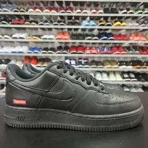 Nike Air Force 1 Low Supreme Black CU9225-001 Men's Size 8