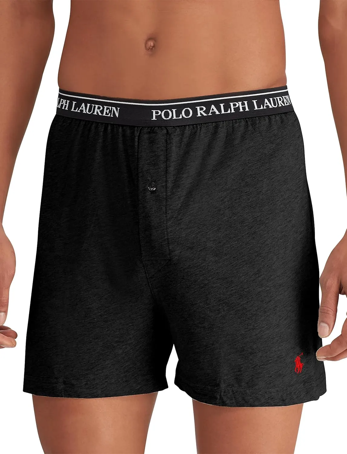 POLO RALPH LAUREN Men's Classic Fit Cotton Knit Boxer Shorts-3 Pack