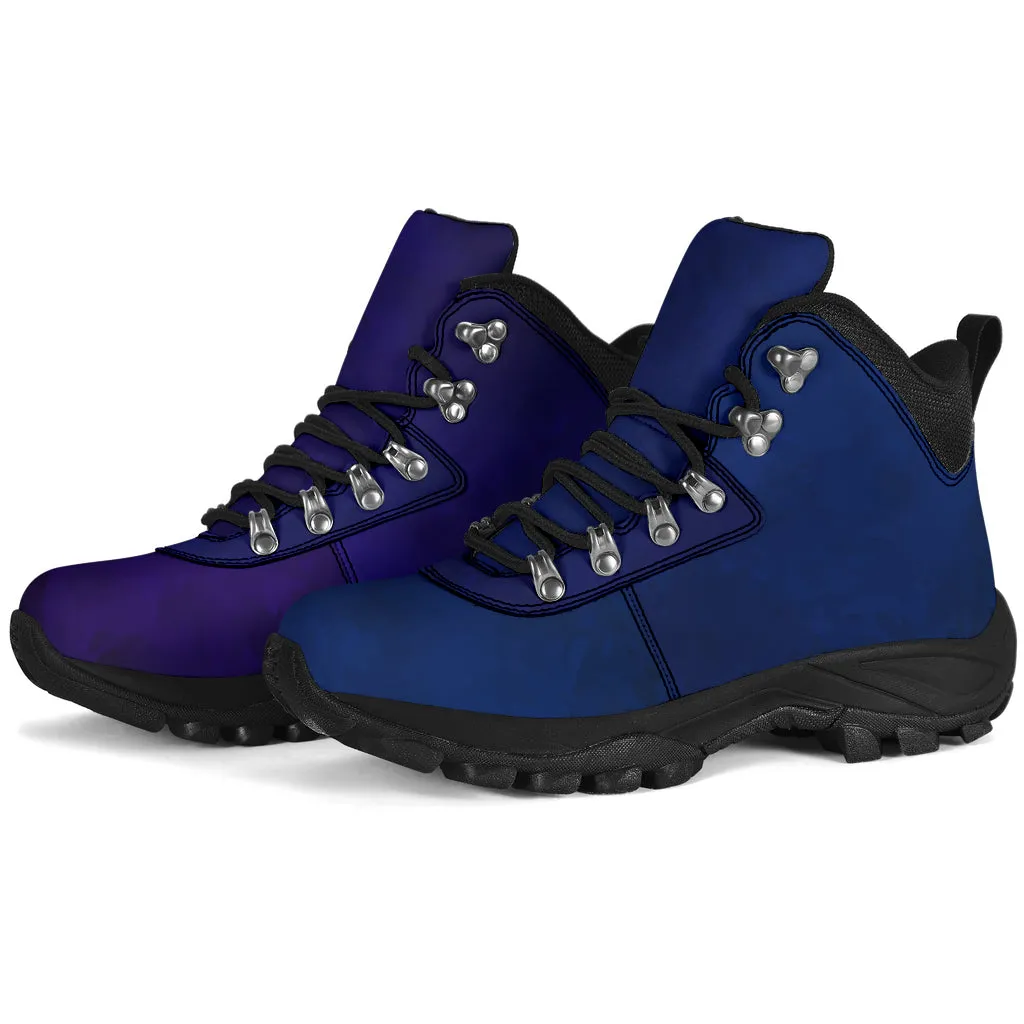 Purple Foot Blue Foot Grunge Women's Alpine Boots
