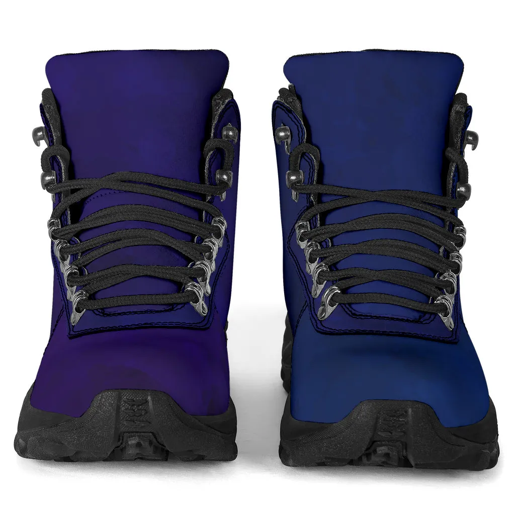 Purple Foot Blue Foot Grunge Women's Alpine Boots