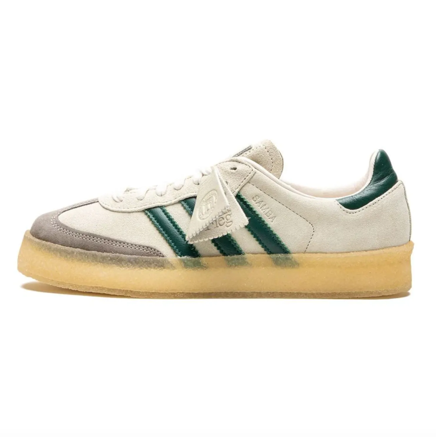 "8TH STREET WHITE" SAMBA SNEAKERS - CHALK WHITE