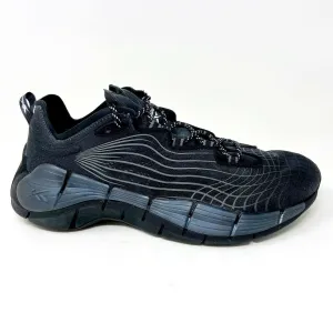 Reebok Zig Kinetica II Core Black Grey Energy Glow Mens Running Shoes FX9340