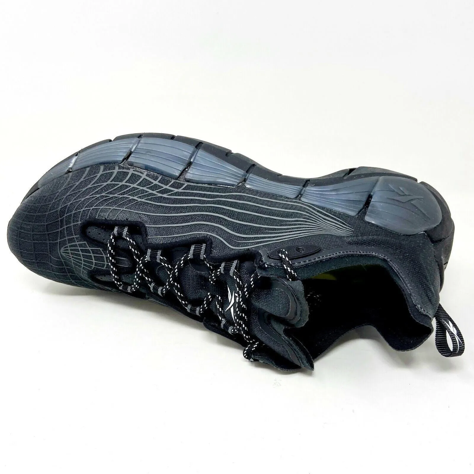 Reebok Zig Kinetica II Core Black Grey Energy Glow Mens Running Shoes FX9340