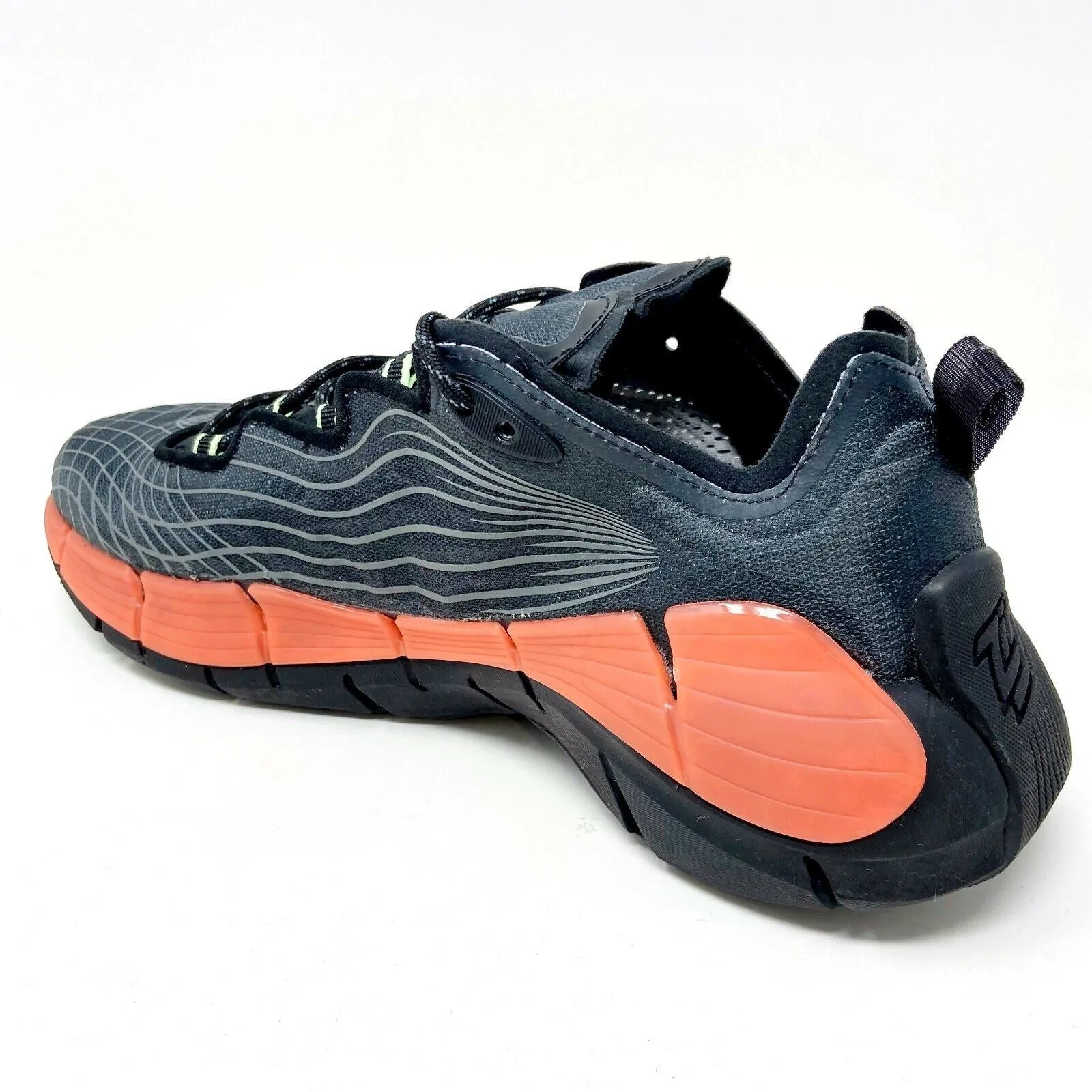 Reebok Zig Kinetica II Digi-Scape Orange Flare Mens Running Shoes FX9349