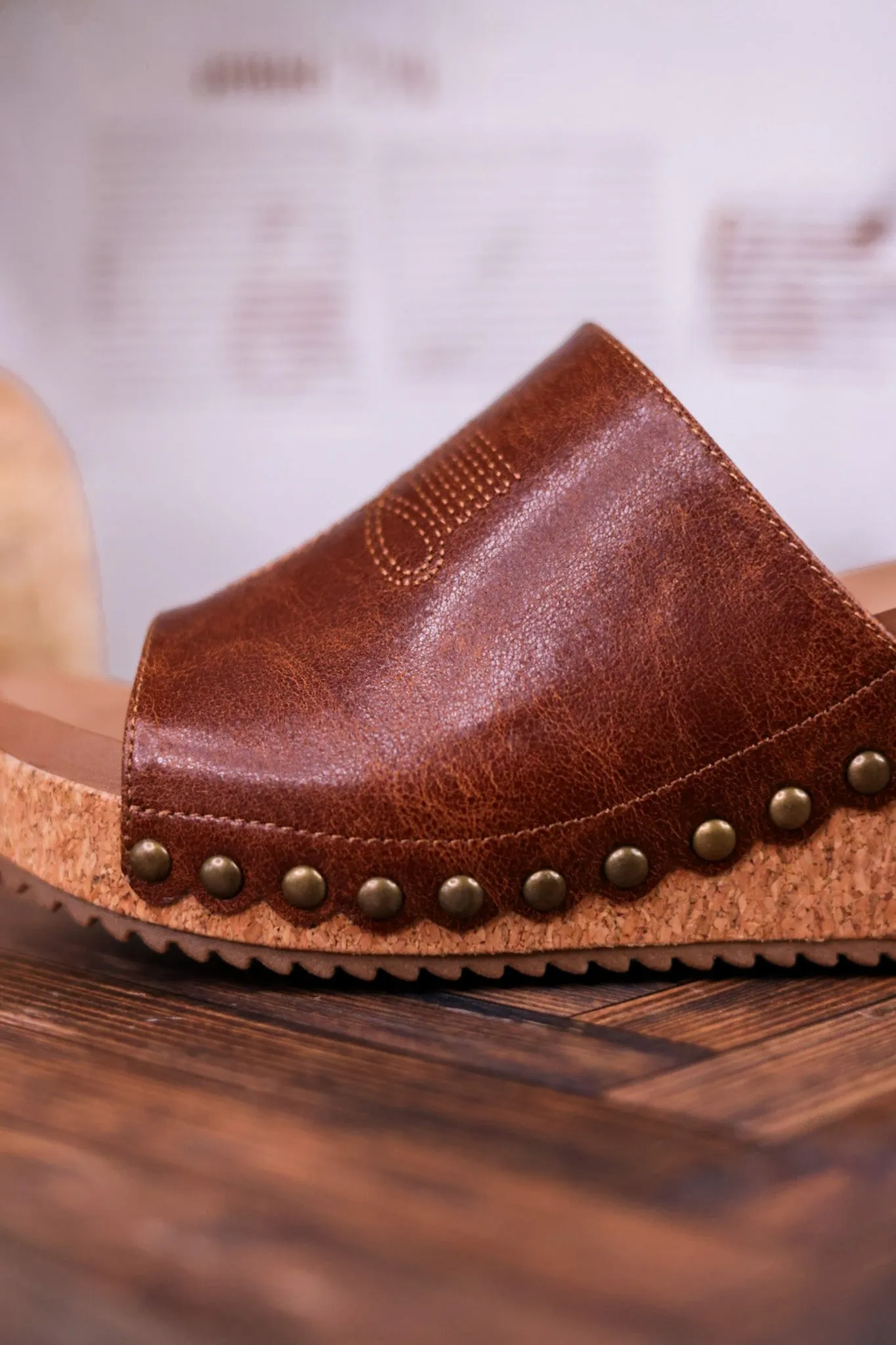 Saddle Up Brown Wedges
