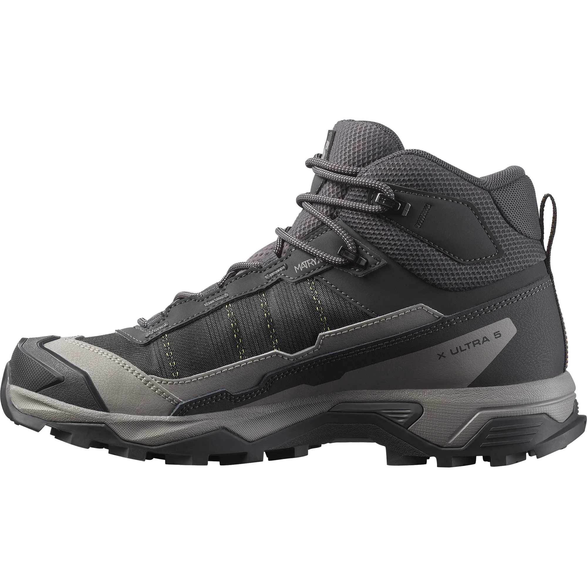 Salomon Women's X Ultra 5 Gore-Tex Mid Trail Boots (Nine Iron/Gull/Soft Clay)