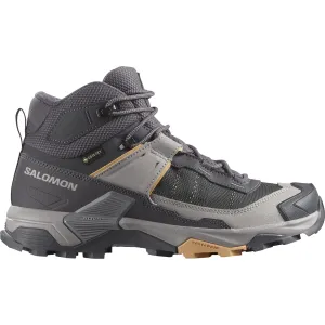 Salomon Women's X Ultra 5 Gore-Tex Mid Trail Boots (Nine Iron/Gull/Soft Clay)